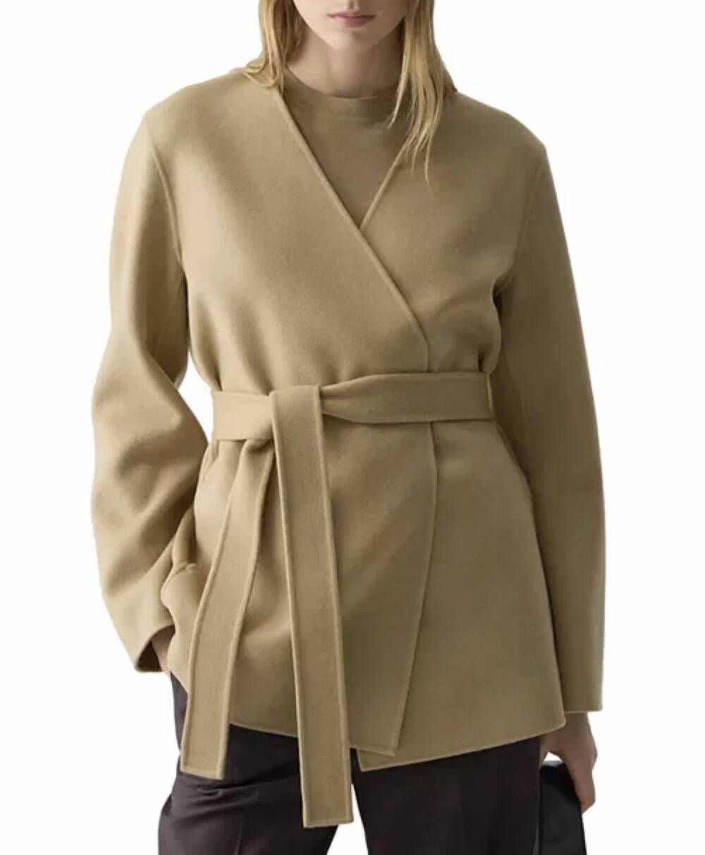 NEW THEORY db cardigan jacket in brown